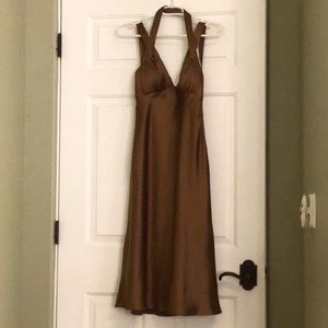 Gold party dress